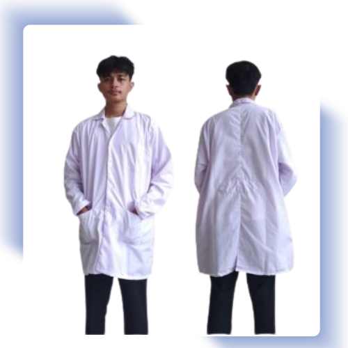 baju lab bahan tipis