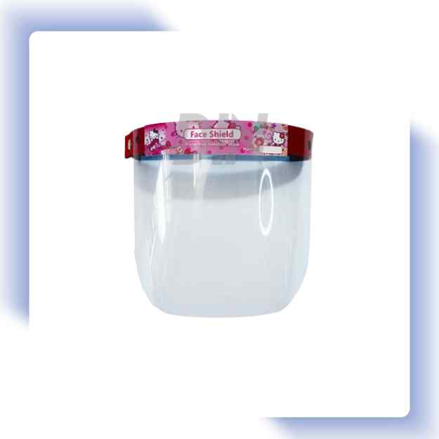 face shield plastik anak-anak
